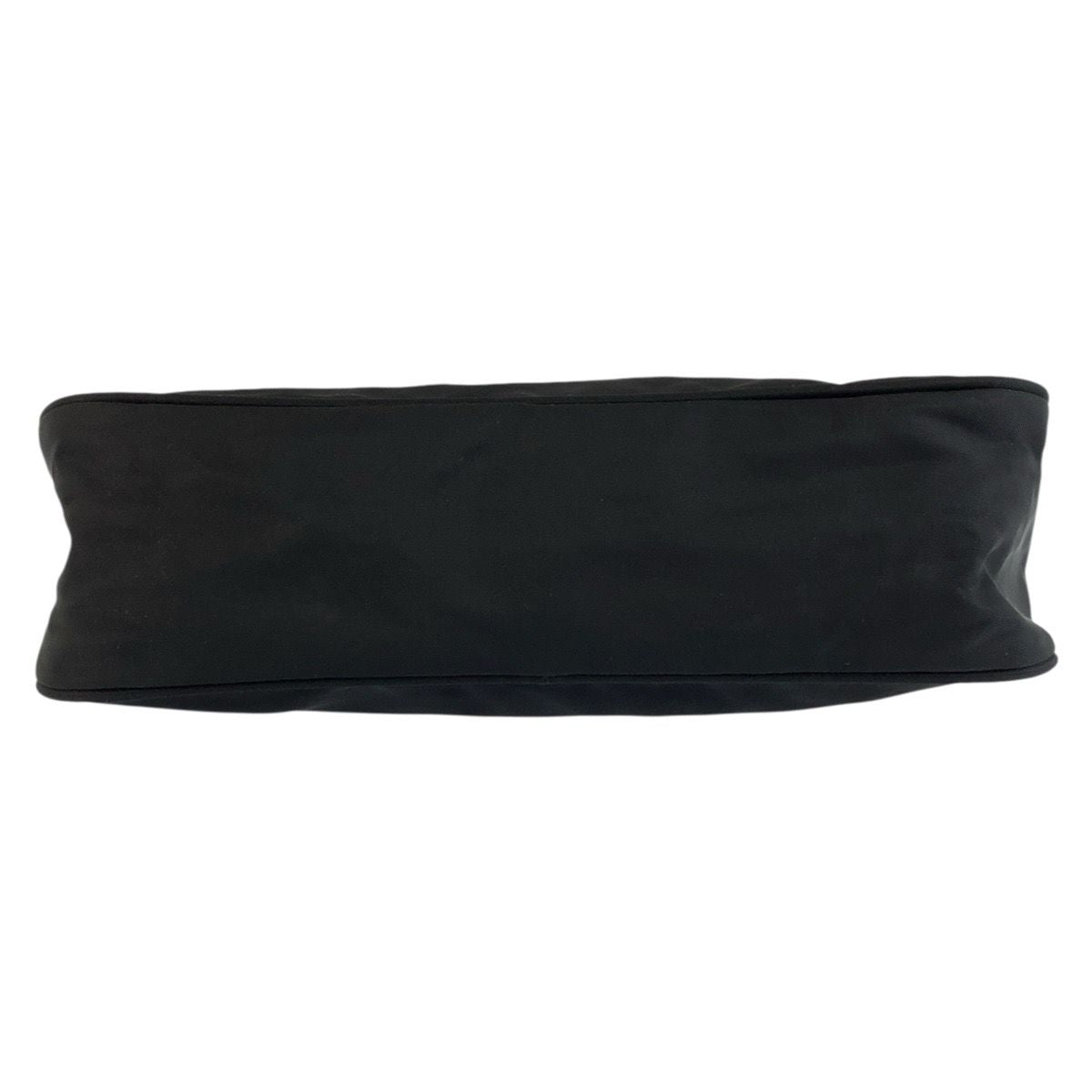 Prada Tessuto Black Silver Nylon Handbag Pouch — view 9