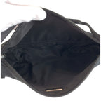 Prada Tessuto Black Silver Nylon Handbag Pouch — view 8