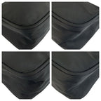 Prada Tessuto Black Silver Nylon Handbag Pouch — view 4