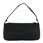 Prada Tessuto Black Silver Nylon Handbag Pouch — view 2