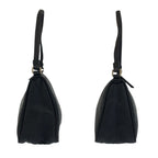 Prada Tessuto Black Silver Nylon Handbag Pouch — view 7