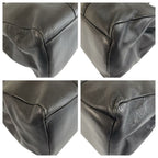 Gucci Vintage Black Gold Leather 001 406 Tote Shoulder — view 4