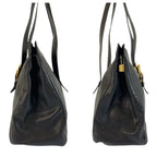 Gucci Vintage Black Gold Leather 001 406 Tote Shoulder — view 8