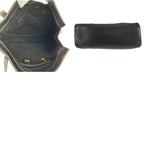 Gucci Vintage Black Gold Leather 001 406 Tote Shoulder — view 9