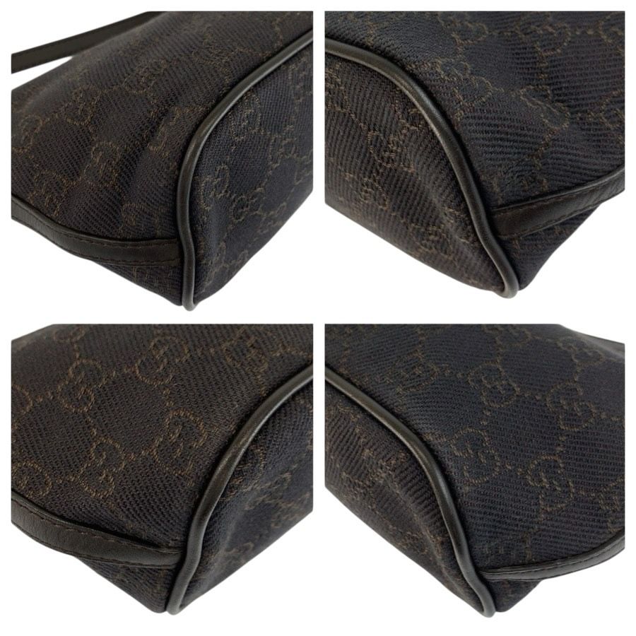 Gucci Brown GG Canvas Handbag Pouch — view 4