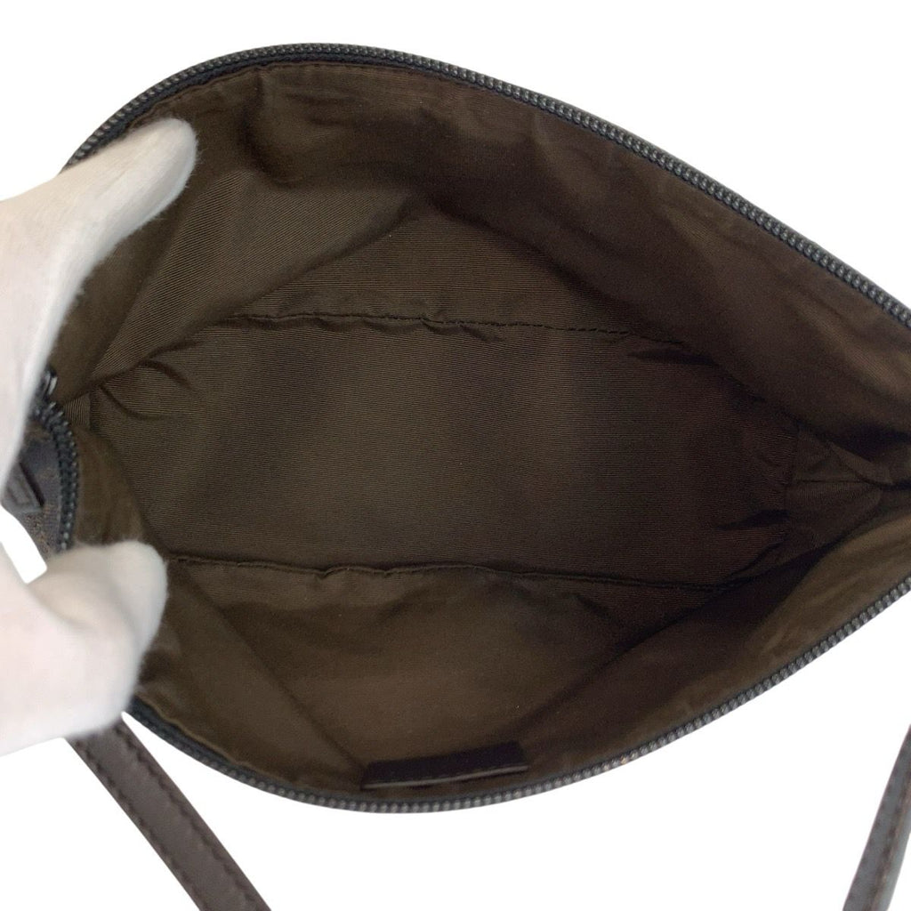 Gucci Brown GG Canvas Handbag Pouch — view 7