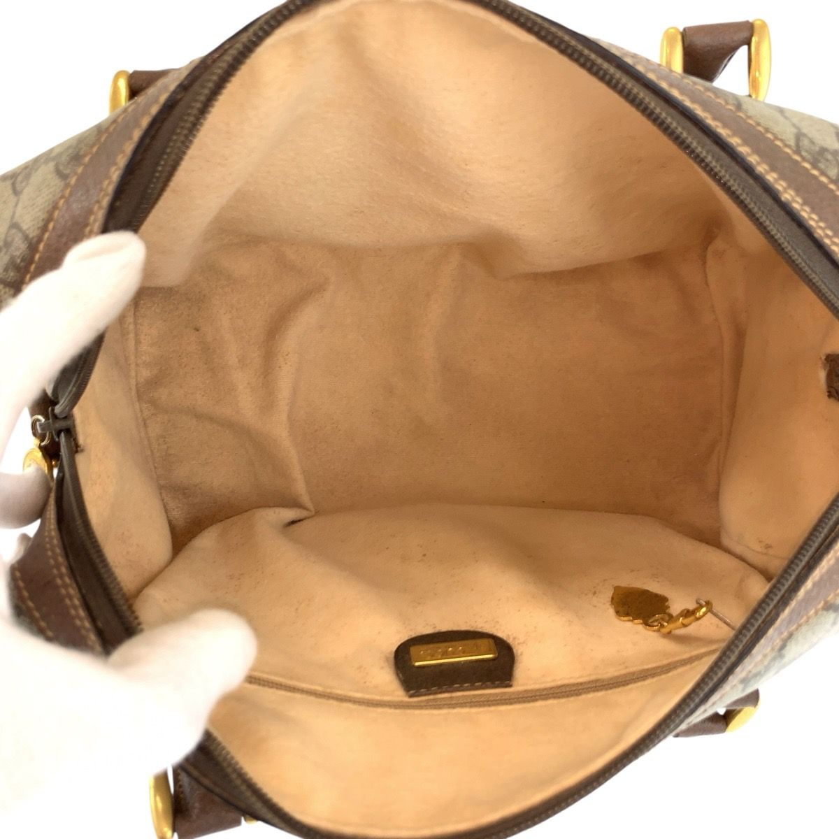 Gucci Vintage Sherry Line Beige Brown 002 115 Boston — view 8