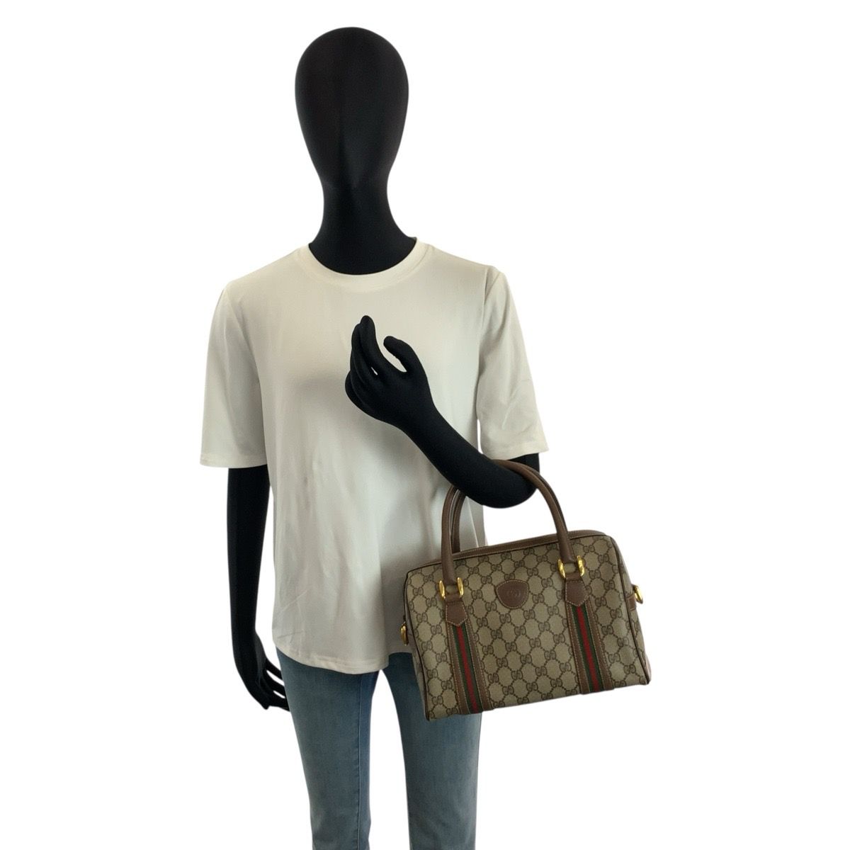 Gucci Vintage Sherry Line Beige Brown 002 115 Boston — view 6
