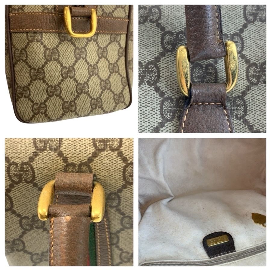 Gucci Vintage Sherry Line Beige Brown 002 115 Boston — view 5
