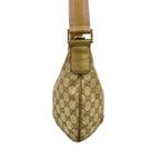 Gucci Shoulder Bag GG Pattern Beige Gold Pink Leather — view 4