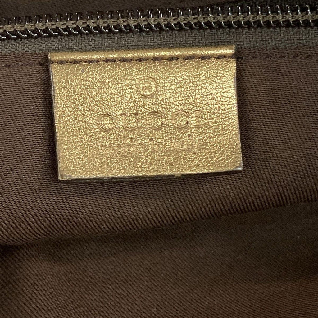 Gucci Shoulder Bag GG Pattern Beige Gold Pink Leather — view 8