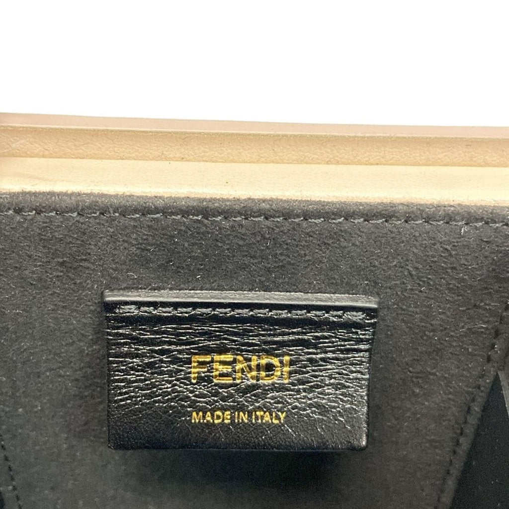 Fendi Shoulder Bag Pack Pink Black Strap Removable Leather — view 8