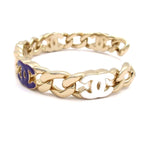 Chanel Bangle CC Logo Gold Pink Multi Bracelet — view 5