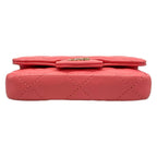 Chanel Waist Pouch Mini Quilted Pink Chain Shoulder Gold Lambskin — view 5