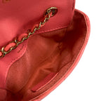 Chanel Waist Pouch Mini Quilted Pink Chain Shoulder Gold Lambskin — view 7