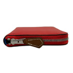 Hermes Coin Case Azap Compact Silk in le Juradu Blue Hydra Zip Around Silver — view 9