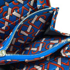 Hermes Coin Case Azap Compact Silk in le Juradu Blue Hydra Zip Around Silver — view 4