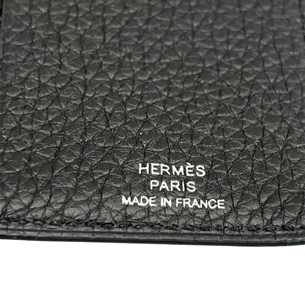 Hermes Book Cover EA Zip PM Black Silver Shoulder — view 4