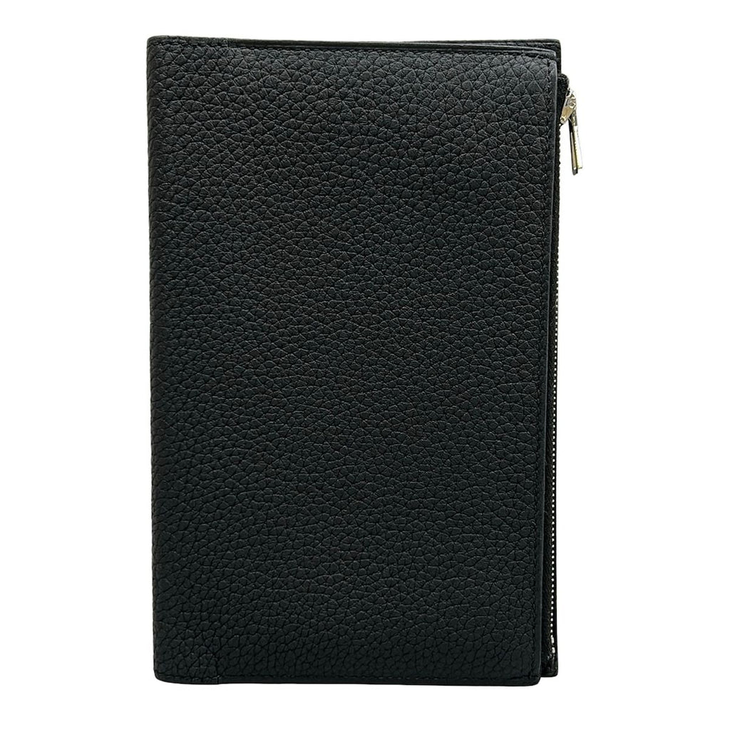 Hermes Book Cover EA Zip PM Black Silver Shoulder