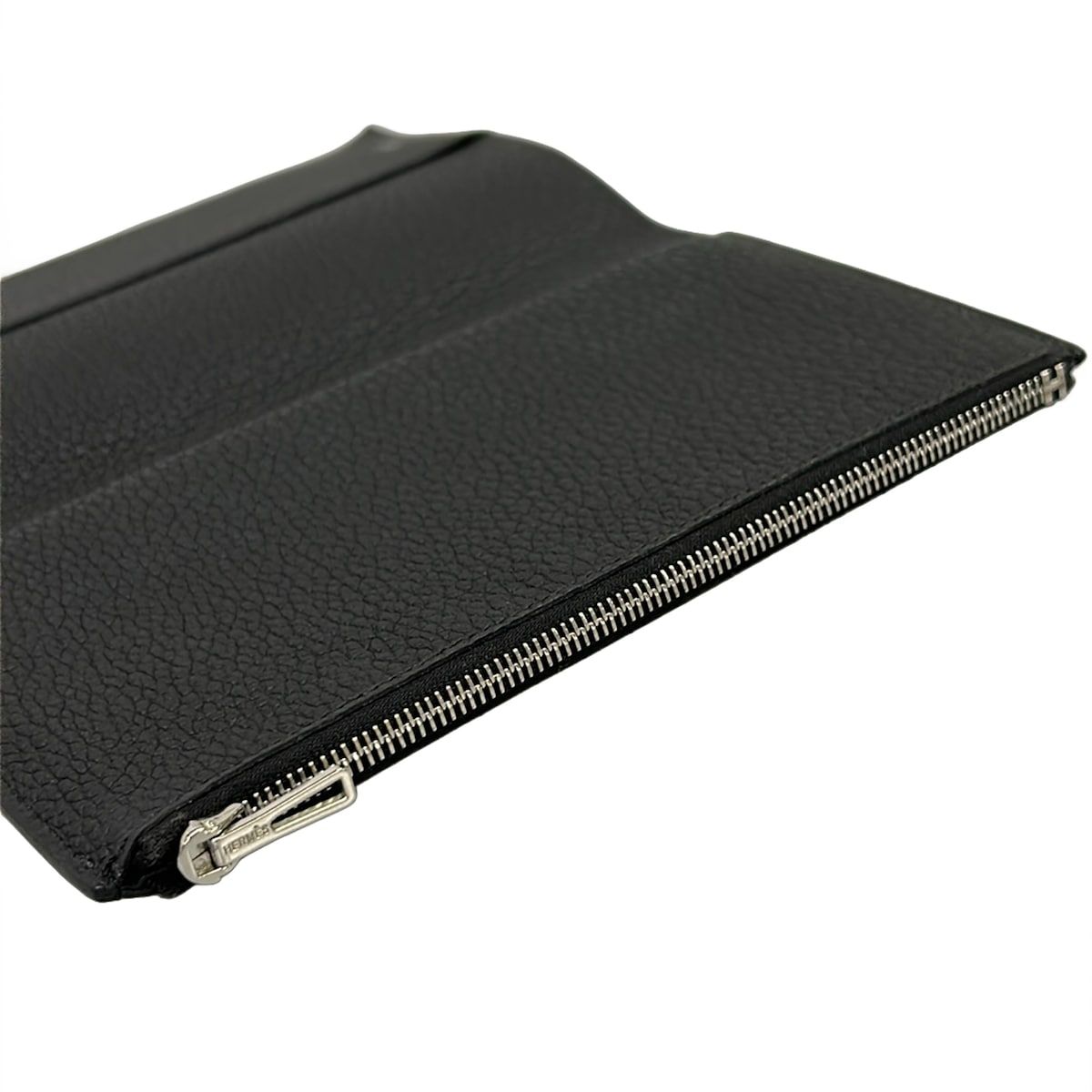 Hermes Book Cover EA Zip PM Black Silver Shoulder — view 9