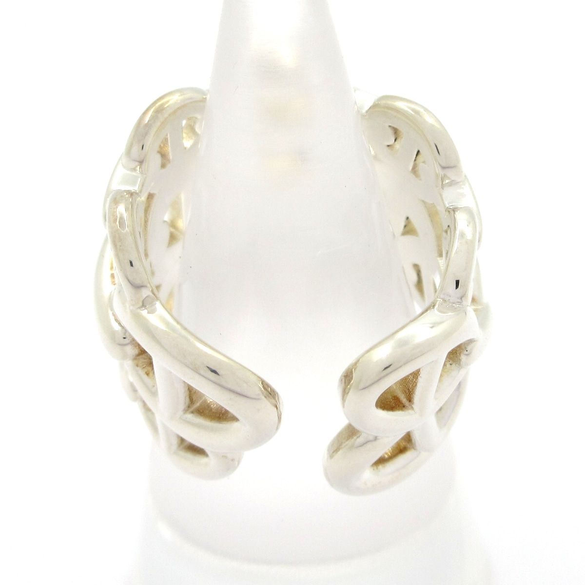 Hermes Ring 50 Chaine D'ancre GM Silver — view 3