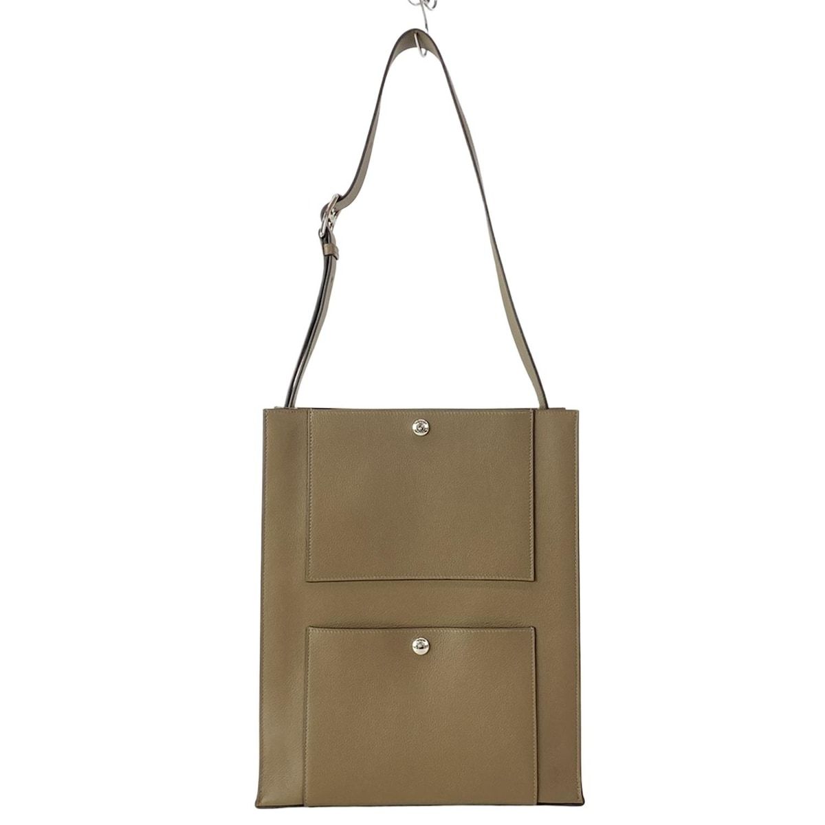 Hermes Shoulder Bag Kabash Tundra Silver