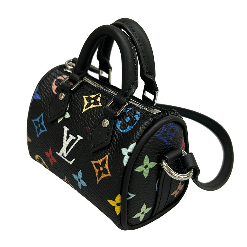 Louis Vuitton Pouch Monogram Multicolor LV Takashi Murakami Micro Speedy Noir — view 8