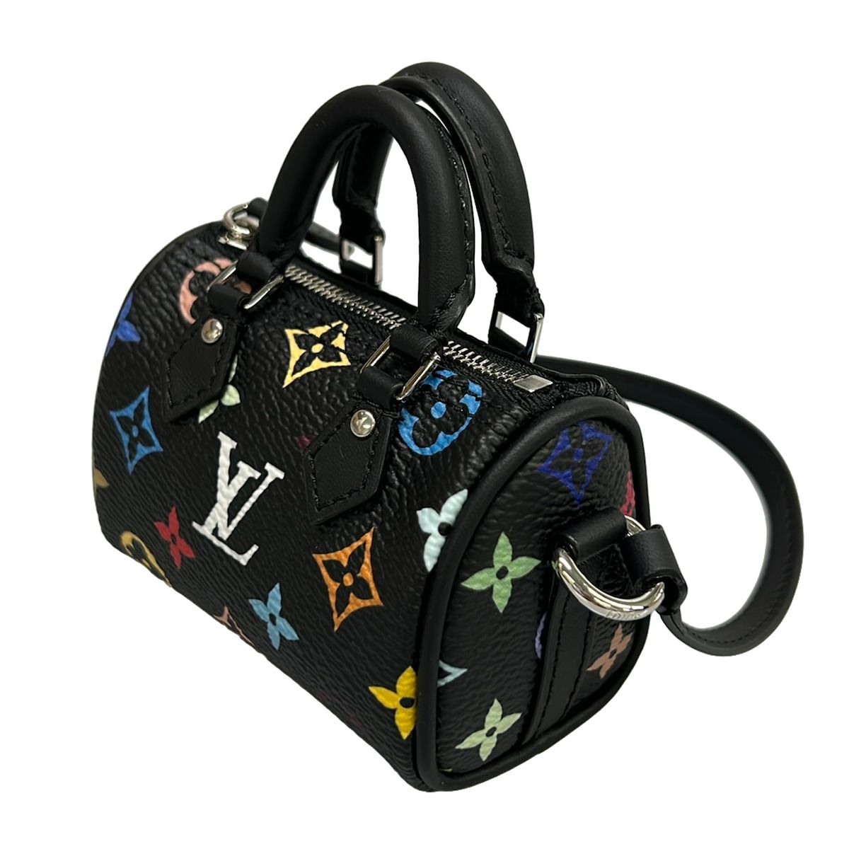 Louis Vuitton Pouch Monogram Multicolor LV Takashi Murakami Micro Speedy Noir — view 8