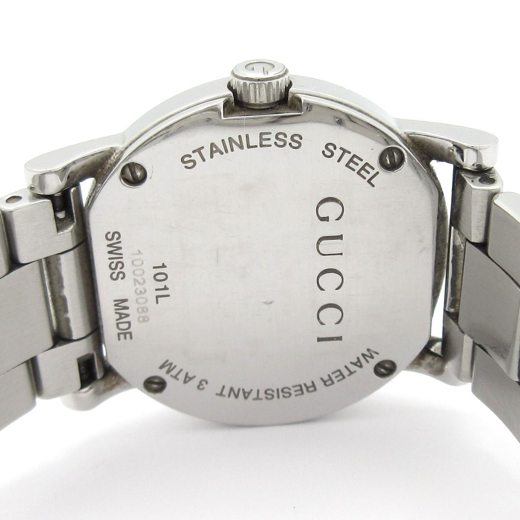 Gucci Watch SS Diamond Bezel Shell Dial White — view 3