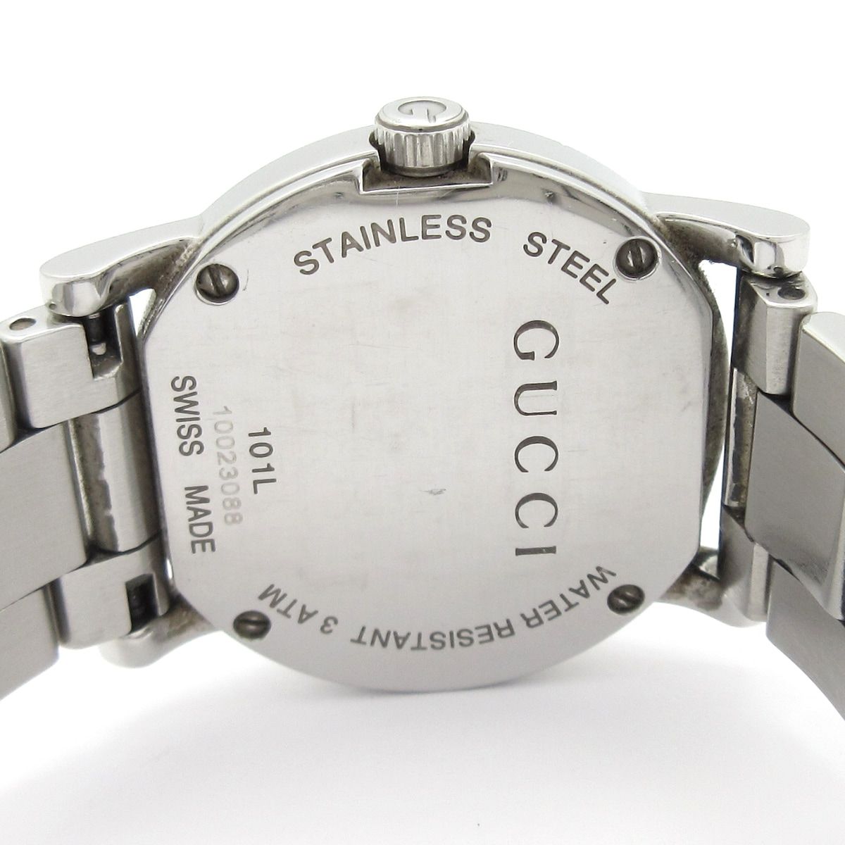 Gucci Watch SS Diamond Bezel Shell Dial White — view 3