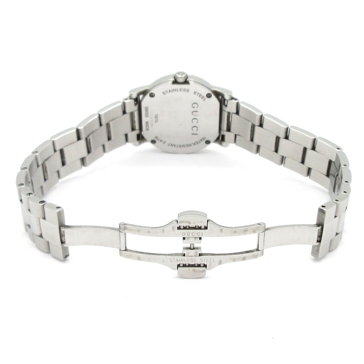 Gucci Watch SS Diamond Bezel Shell Dial White — view 7