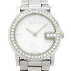 Gucci Watch SS Diamond Bezel Shell Dial White