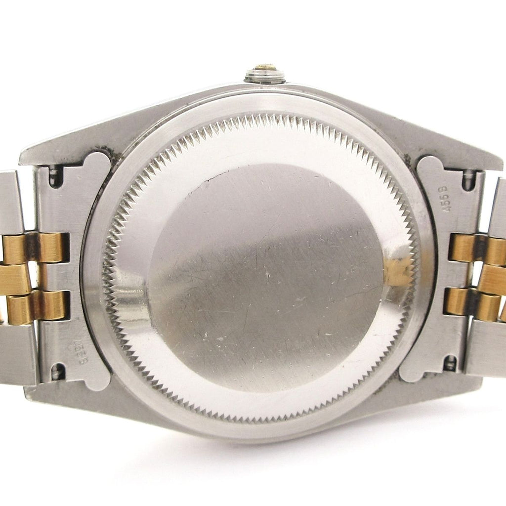 Rolex Watch Datejust SS 18k Yellow Gold Shell Dial Diamond 17 Frames White — view 3
