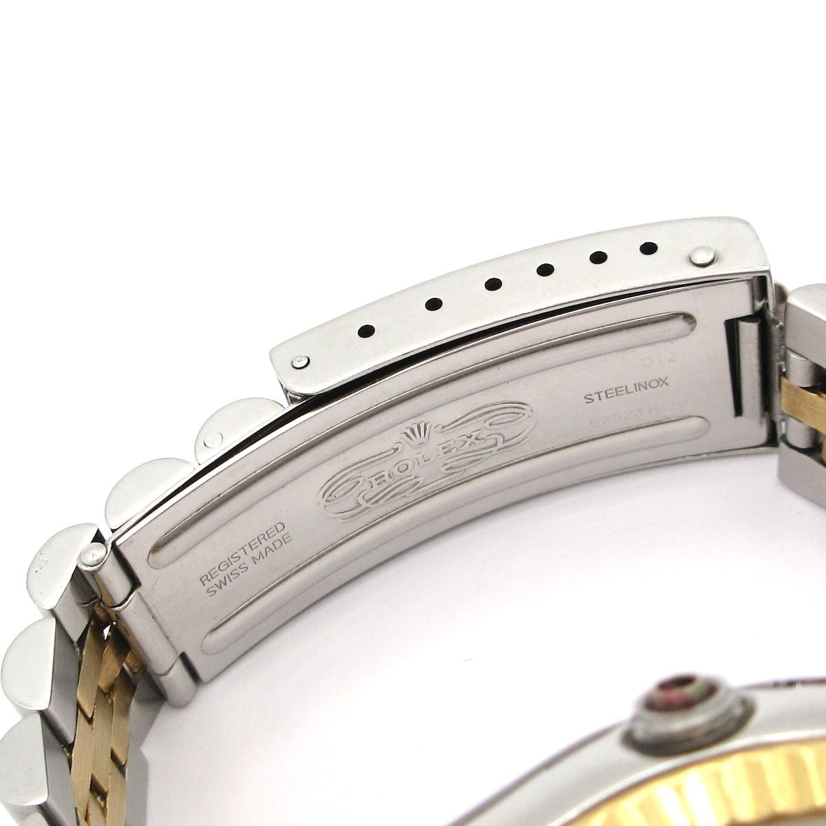 Rolex Watch Datejust SS 18k Yellow Gold Shell Dial Diamond 17 Frames White — view 4