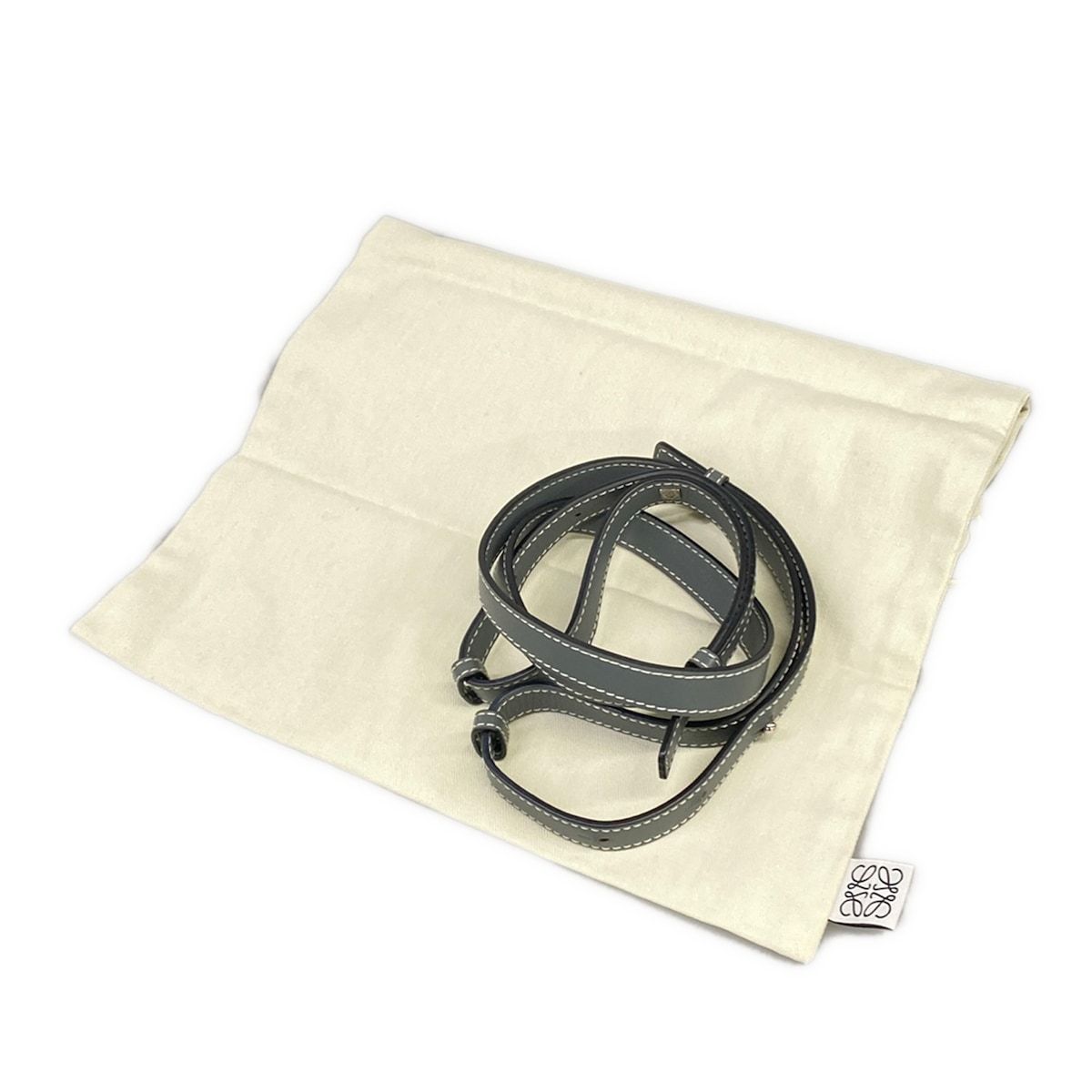 Loewe Handbag Hammock Drawstring Bag Mini Gray — view 8