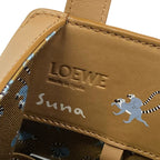 Loewe Handbag Hammock Bag Compact Brown Multi Ring Tailed Lemur Suna Fujita — view 8