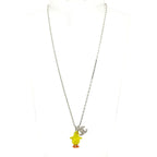 Chanel Necklace Silver Yellow Chick — view 2