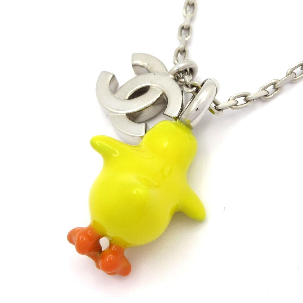 Chanel Necklace Silver Yellow Chick — view 3