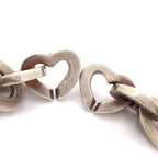 Tiffany & Co Bracelet Heart Link 18k Yellow Gold Silver — view 4