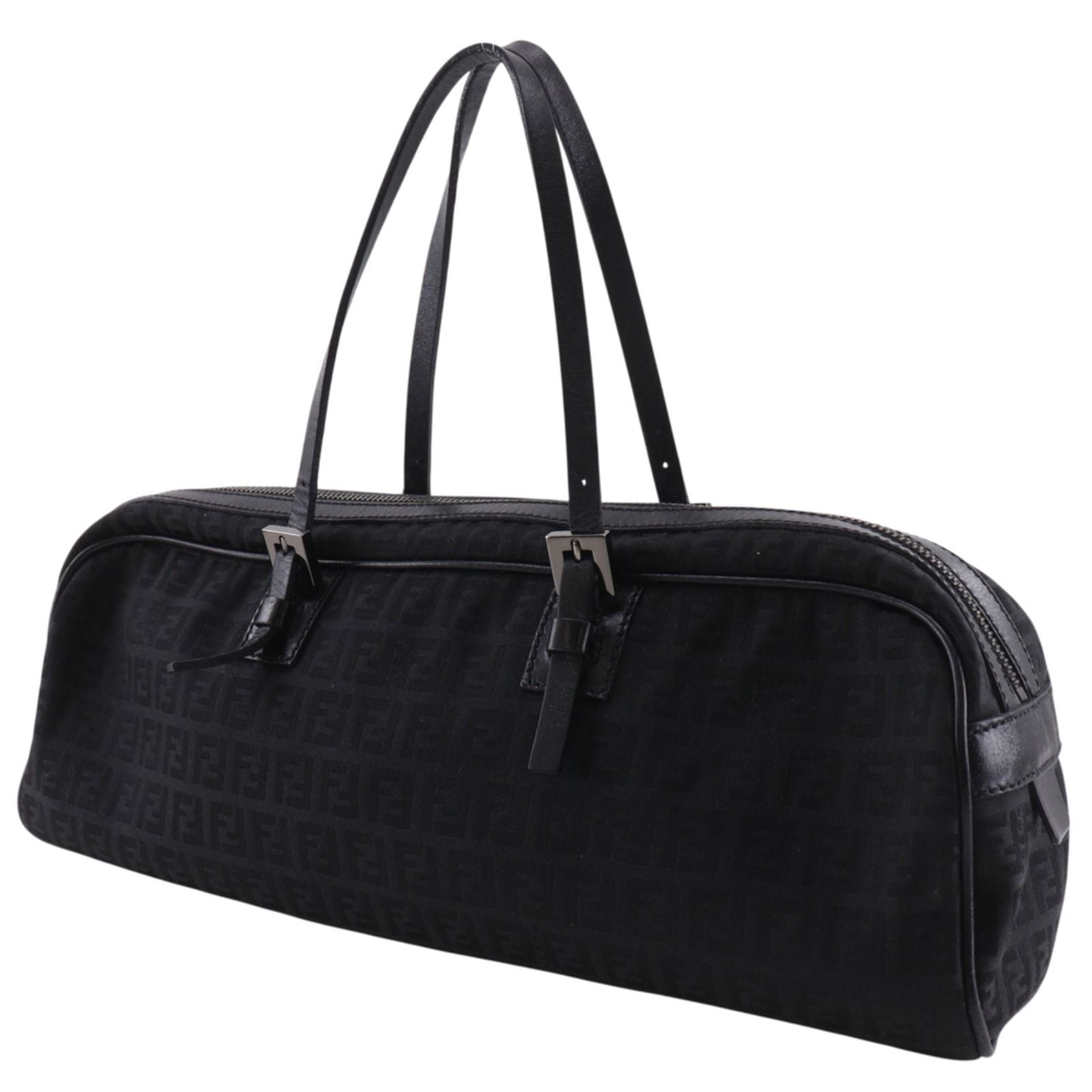 Fendi Zucchino Nylon Canvas Black Tote — view 2