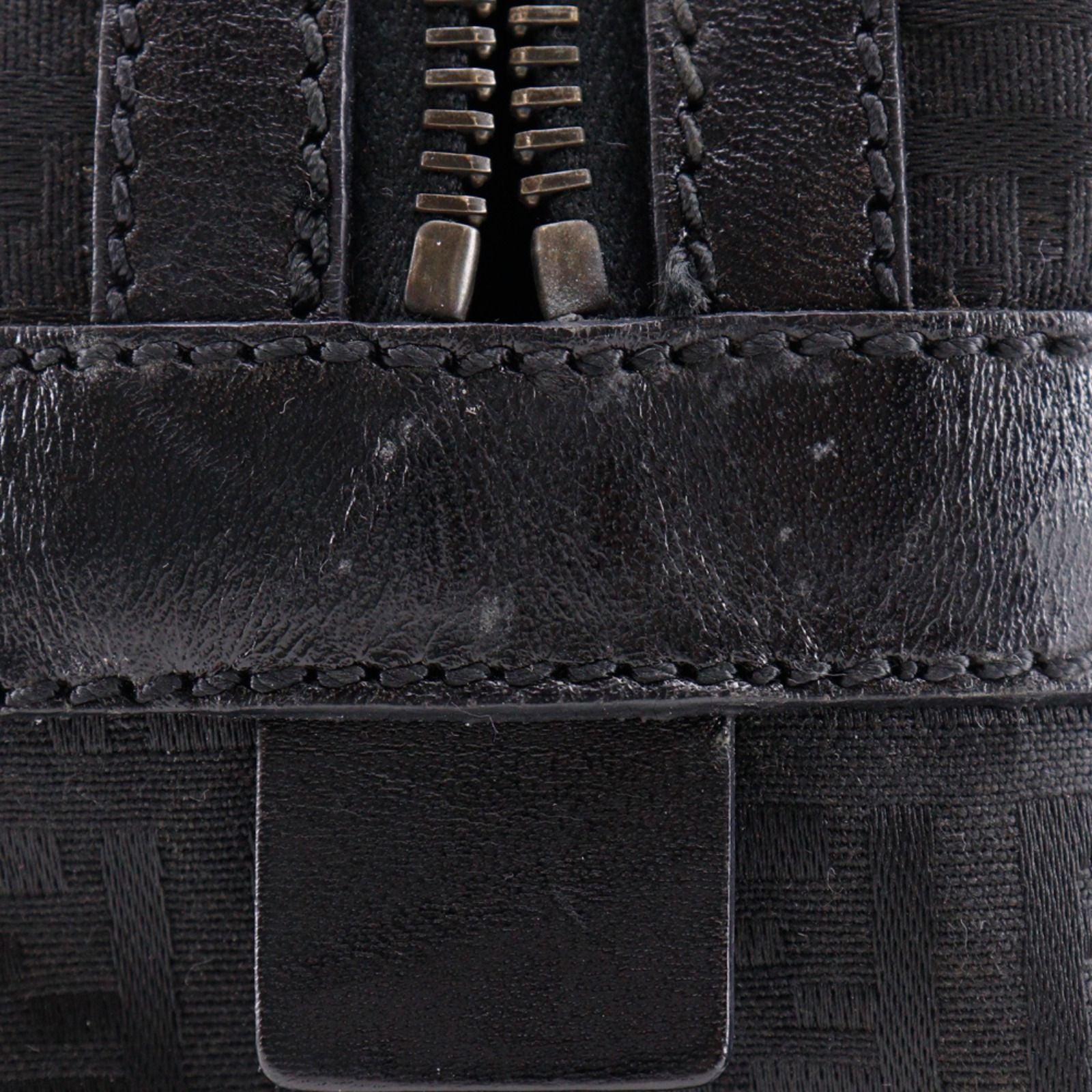 Fendi Zucchino Nylon Canvas Black Tote — view 8