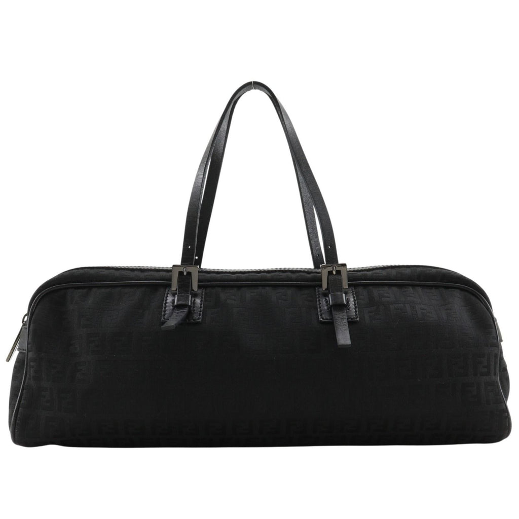 Fendi Zucchino Nylon Canvas Black Tote