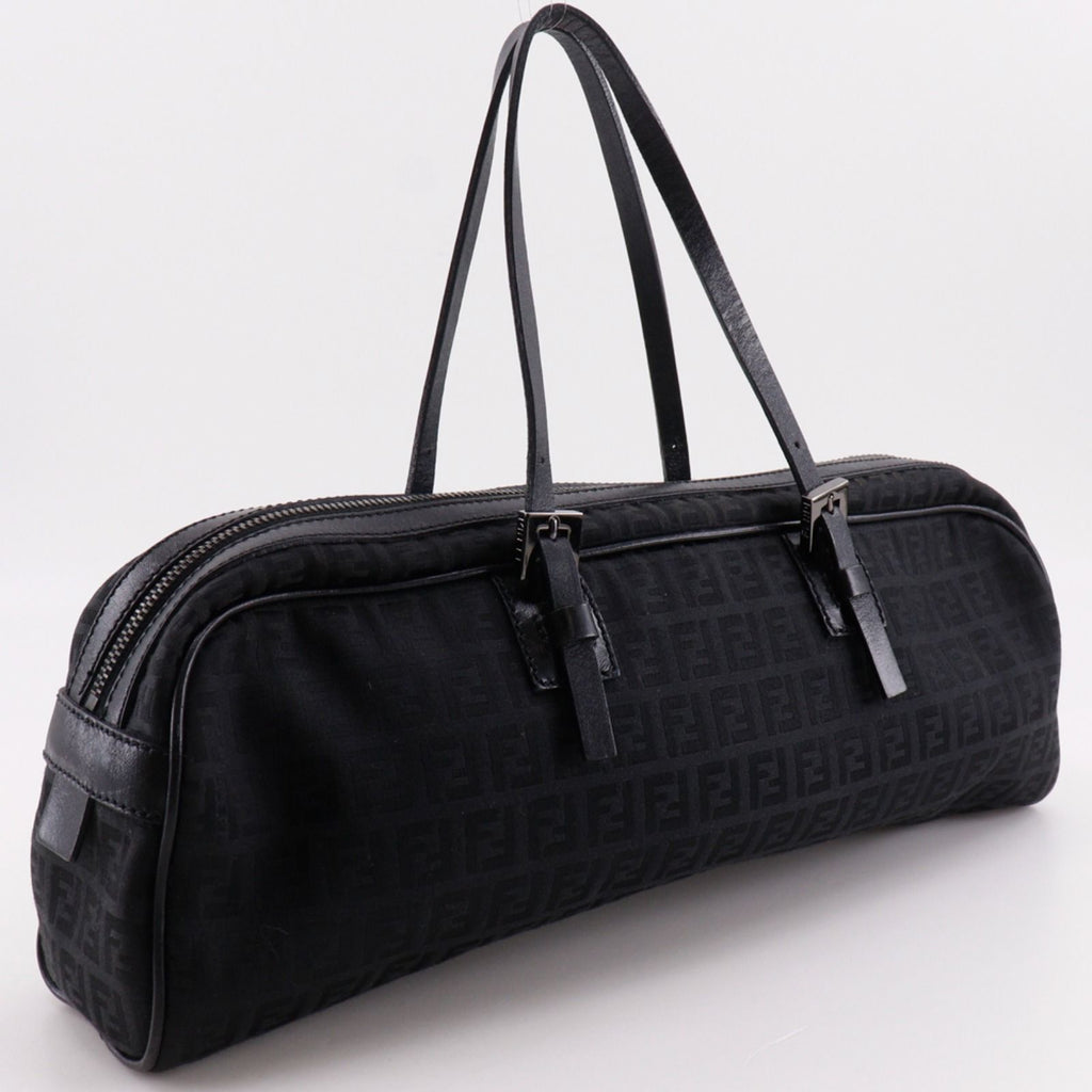 Fendi Zucchino Nylon Canvas Black Tote — view 3
