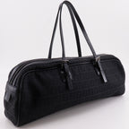 Fendi Zucchino Nylon Canvas Black Tote — view 3