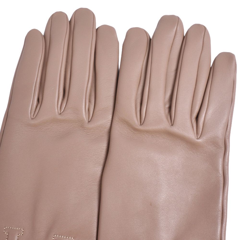 Hermes Gloves Bastille Etoupe Logo — view 4