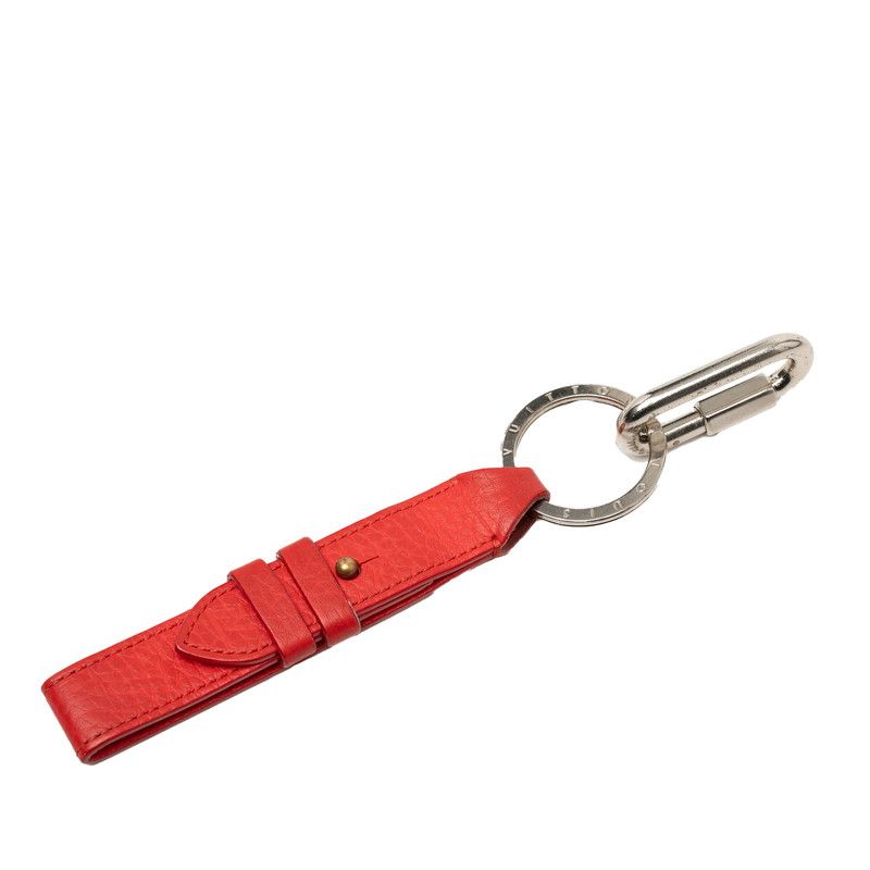 Louis Vuitton Port Cles Dragon Key Holder Key Ring Red Leather Metal