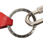 Louis Vuitton Port Cles Dragon Key Holder Key Ring Red Leather Metal — view 3