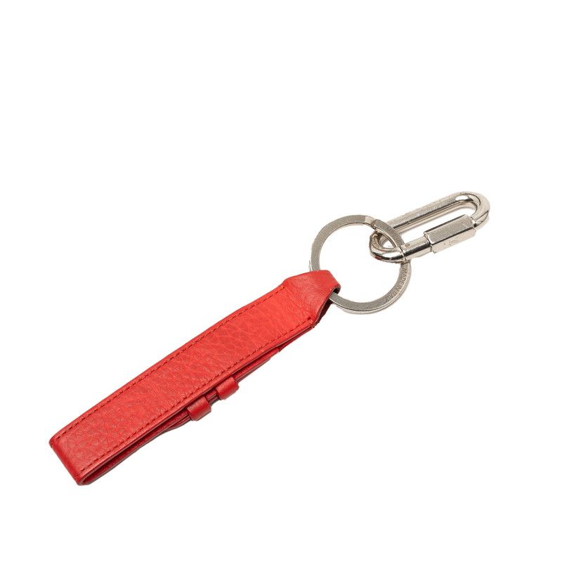 Louis Vuitton Port Cles Dragon Key Holder Key Ring Red Leather Metal — view 2