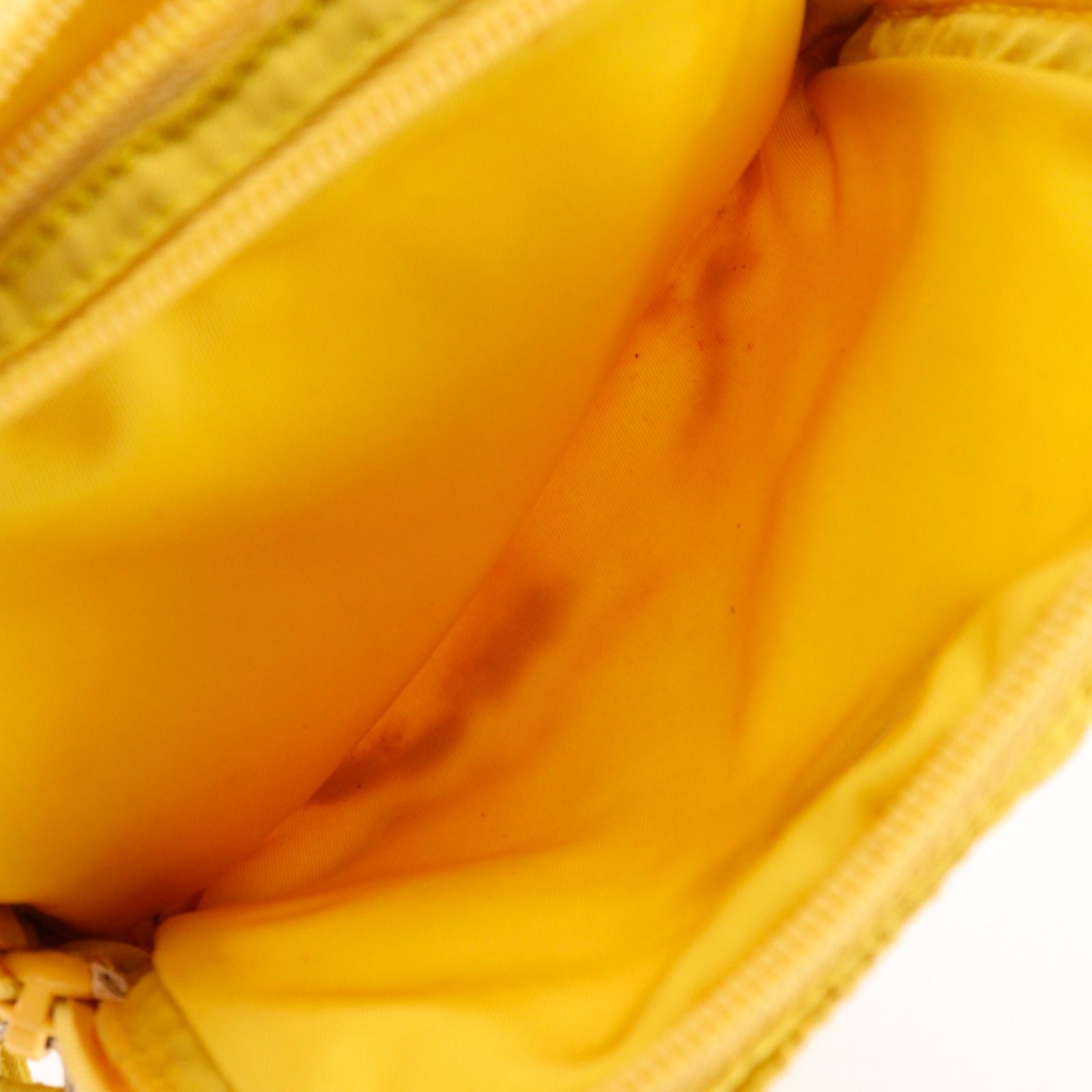 Prada Nylon Yellow Pouch — view 5