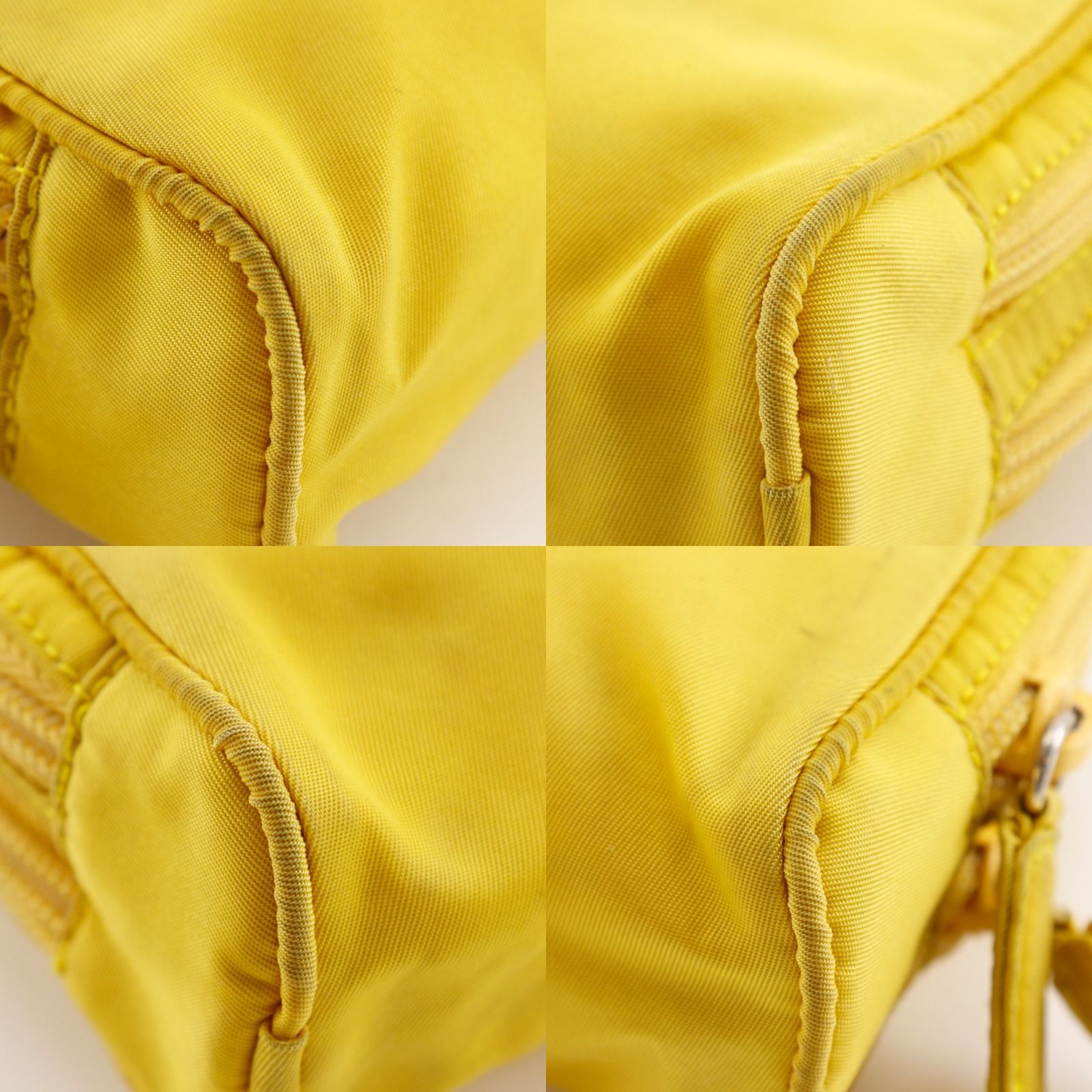 Prada Nylon Yellow Pouch — view 4